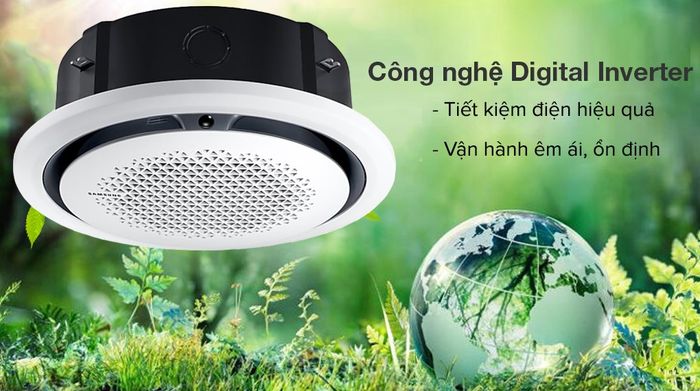 Máy lạnh âm trần Cassette 360 độ Samsung Inverter 4 HP AC120TN4PKC/EA 3 Pha - Công nghệ tiết kiệm điện