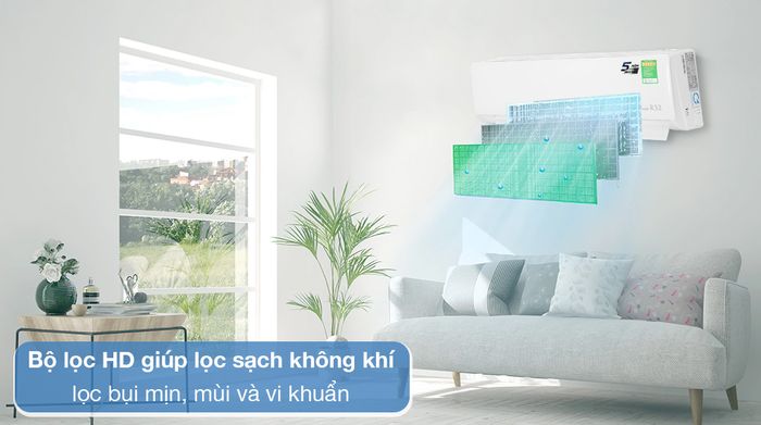 Máy lạnh TCL Inverter 1 HP TAC-10CSD/XAB1I - Công nghệ lọc không khí