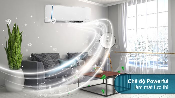 Máy lạnh Daikin Inverter 2 chiều 1.5 HP ATHF35XVMV - Làm lạnh nhanh