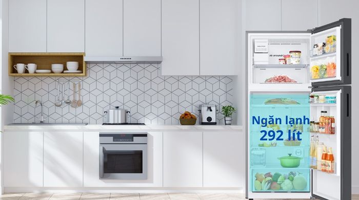 Dung tích ngăn lạnh trên Tủ lạnh Samsung Inverter 385 lít RT38CB668412SV