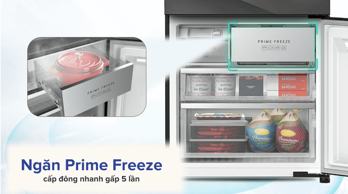 Tủ lạnh Panasonic 540 lít NR-YW590YMMV - Ngăn Prime Freeze