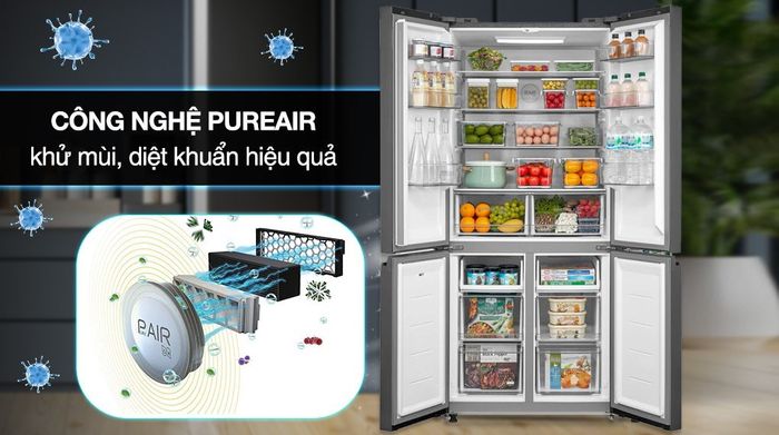 Tủ lạnh Toshiba Inverter 515 lít GR-RF677WI-PGV(22)-XK - Công nghệ kháng khuẩn khử mùi