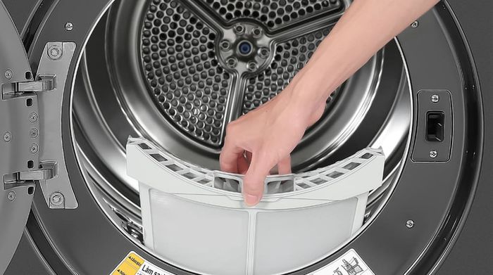 Máy sấy bơm nhiệt LG 10.5 kg DVHP50B - Bộ lọc