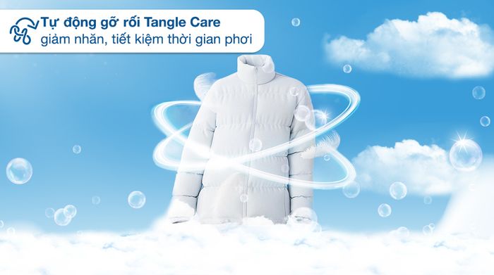 Chế độ Tangle Care tự động gỡ rối quần áo - Máy giặt Panasonic Inverter 10.5 Kg NA-FD10VR1BV