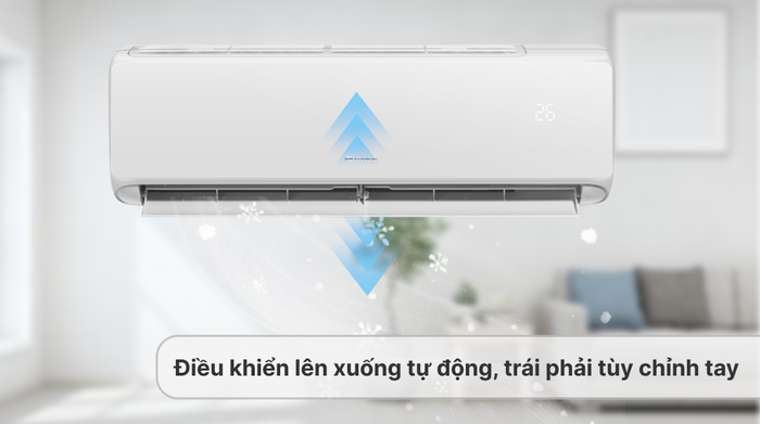 Máy lạnh 2 chiều Gree Inverter 1.5 HP CHARM12HI - Cơ chế thổi gió