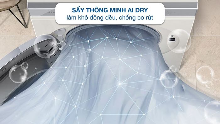 Máy sấy bơm nhiệt Samsung Bespoke AI 9 kg DV90BB9440GH/SV