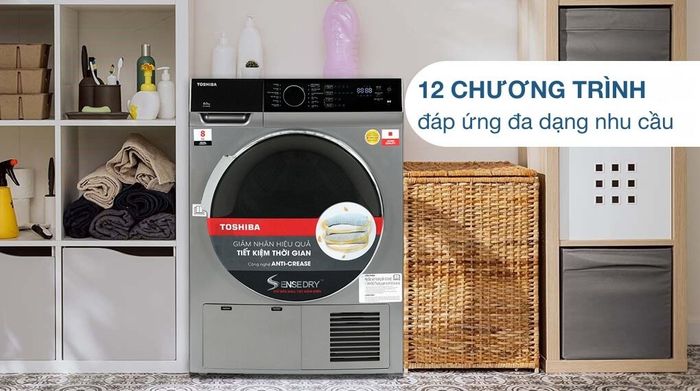 Máy sấy ngưng tụ Toshiba 8 kg TD-K90MEV(SK) - Khối lượng sấy