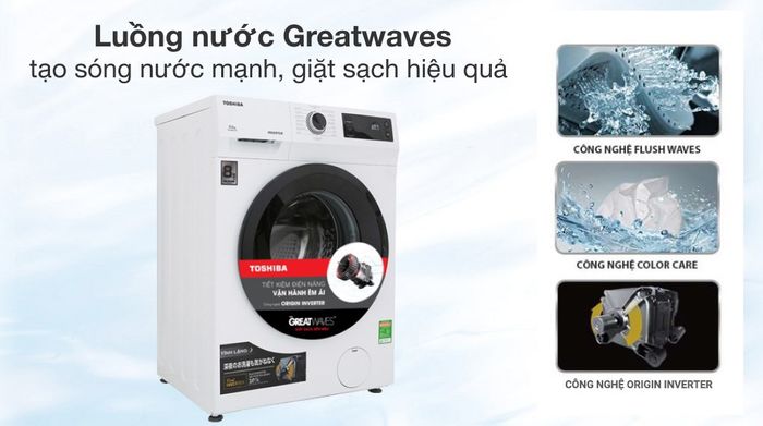 Máy giặt Toshiba Inverter 8.5 Kg TW-BH95S2V WK - Công nghệ giặt