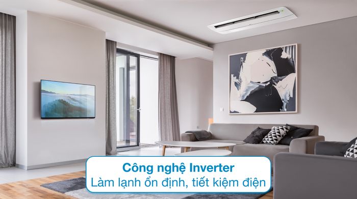 Máy lạnh âm trần 1 hướng LG Inverter 2 HP ZTNQ18GTLA0 - Công nghệ Inverter