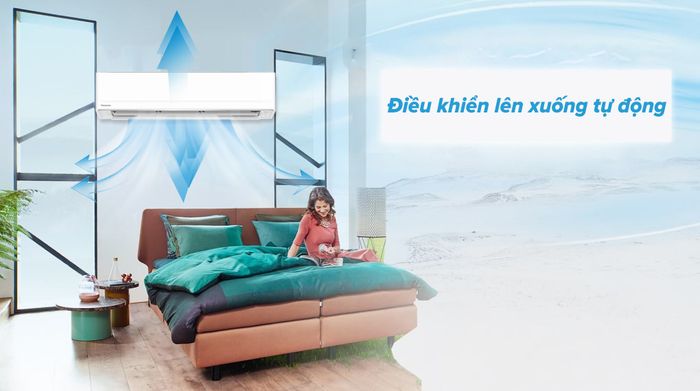 Máy lạnh Panasonic Inverter 2.5 HP CU/CS-PU24AKH-8 - cơ chế thổi gió