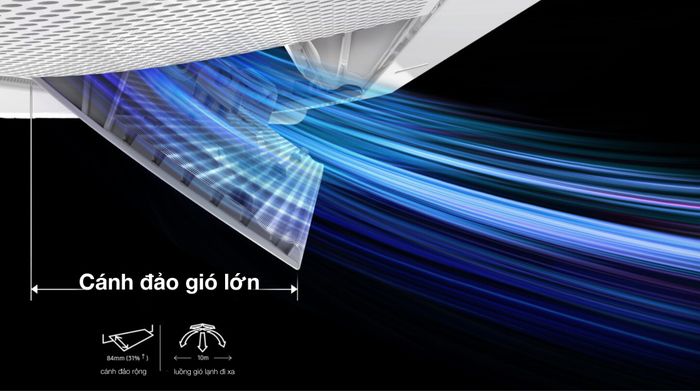Cánh đảo - Máy lạnh âm trần Cassette Samsung Inverter 5 HP WindFree AC140TN4DKC/EA