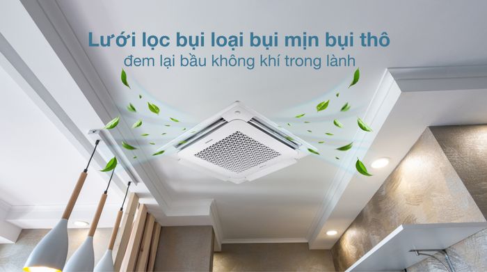 lọc không khí - Máy lạnh âm trần Cassette Samsung Inverter 5 HP WindFree AC140TN4DKC/EA