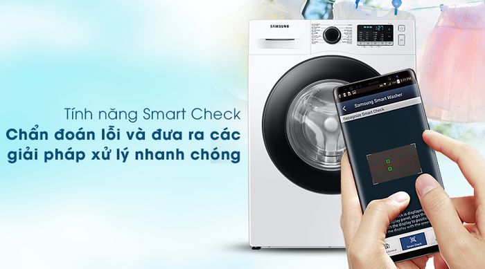 Máy giặt Samsung Inverter 10kg WW10TA046AE/SV - Smart Check