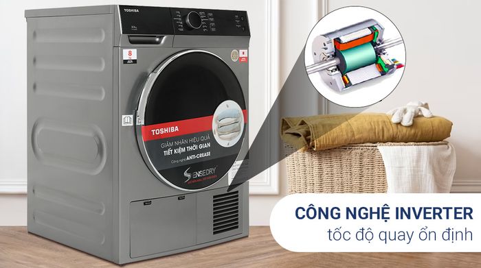 Máy sấy ngưng tụ Toshiba 8 kg TD-K90MEV(SK) - Inverter