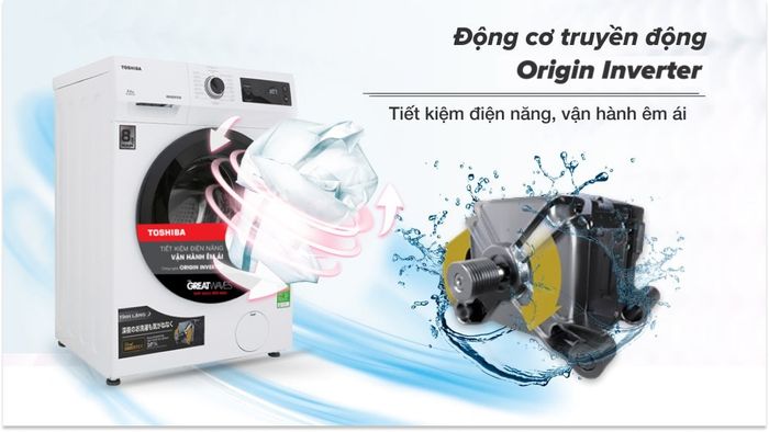 Máy giặt Toshiba Inverter 8.5 Kg TW-BH95S2V WK - Công nghệ Inverter