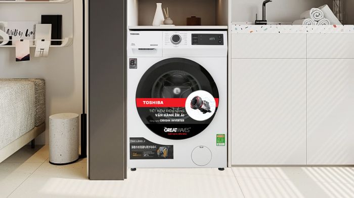 Máy giặt Toshiba Inverter 8.5 Kg TW-BH95S2V WK - Tổng quan thiết kế