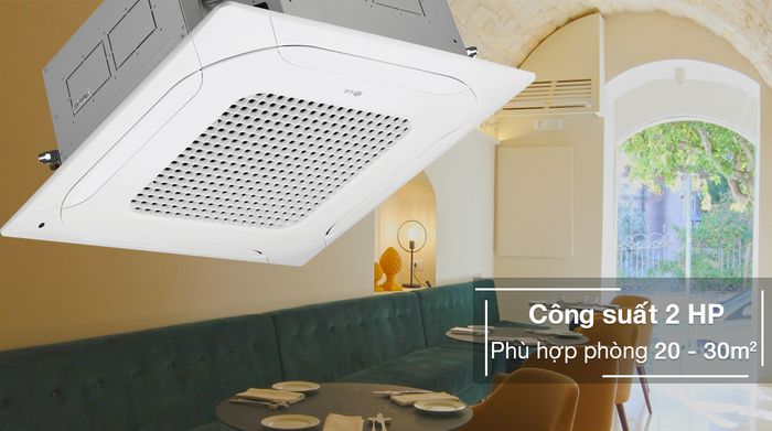 Máy lạnh âm trần LG Inverter 2 HP ZTNQ18GPLA0 - Công suất 2 HP phù hợp diện tích căn phòng từ 20 - 30m²