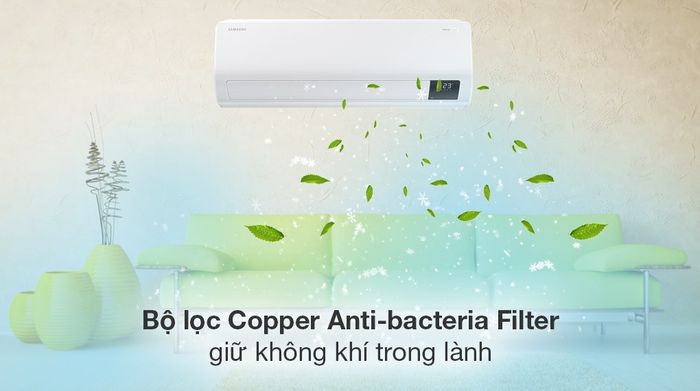 Máy lạnh Samsung Wind-Free Inverter 2 HP AR18CYFCAWKNSV - Khả năng lọc không khí