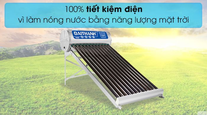 Máy nước nóng năng lượng mặt trời Đại Thành 130 lít Vigo 58-12 - Tiết kiệm điện