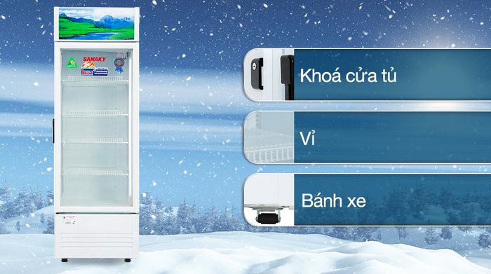 Tủ mát Sanaky 300 lít VH-3089K - Tiện ích