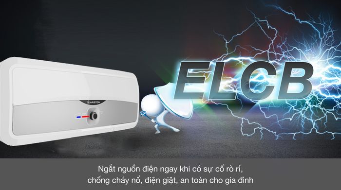 Máy nước nóng gián tiếp Ariston 30 lít 2500W SL2 30 RS DMX 2.5 FE - Các chế độ an toàn