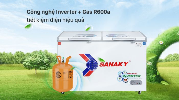 Tủ Đông Sanaky Inverter 365 Lít VH-5699W3 - Công nghệ tiết kiệm điện