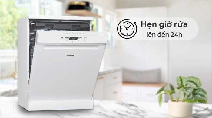 Máy rửa chén Whirlpool WFC 3C26P - Hẹn giờ rửa