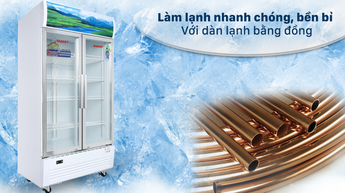 Tủ Mát Sanaky 800 lít TM.VH1009HP - Dàn lạnh bằng đồng