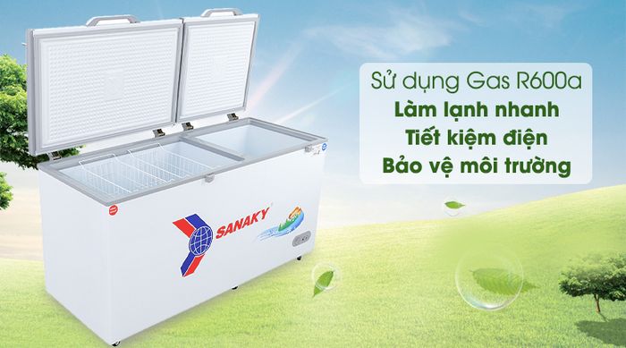 Tủ đông Sanaky 485 lít VH-6699W1 - Gas R600a