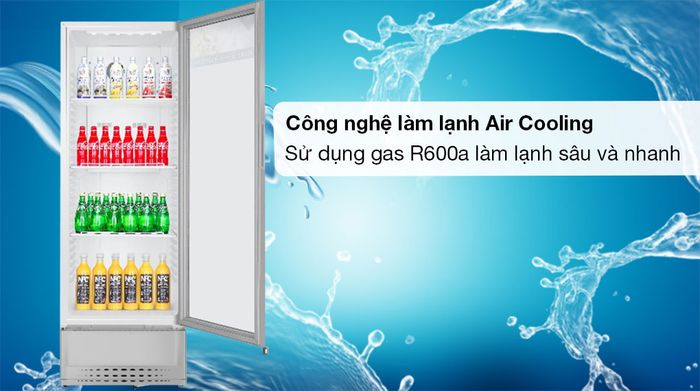 Làm lạnh sâu - Tủ mát Aqua 215 Lít AQS-AF340N
