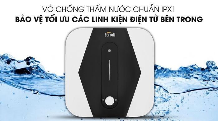 Bền bỉ với vỏ bình chống thấm nước IPX1
