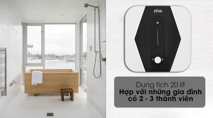 Dung tích - Bình nước nóng gián tiếp Ferroli MIDO 20L SQ