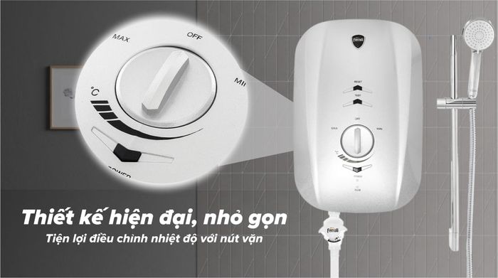 Máy nước nóng trực tiếp Ferroli 4500W MIDO-MSN 4.5S - Thiết kế hiện đại nhỏ gọn