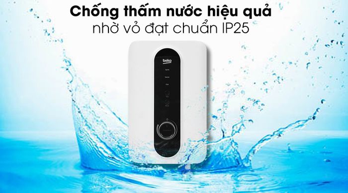 Máy nước nóng Beko BWI45S2D-213 4500W - Vỏ chống thấm đạt chuẩn IP25