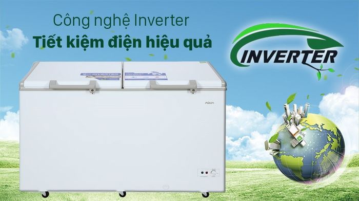 Tủ đông AQUA Inverter 425 lít AQF-C5701E - Công nghệ Inverter