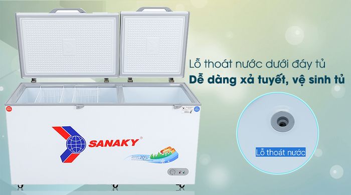 Tủ đông Sanaky 485 lít VH-6699W1 - Tiện ích