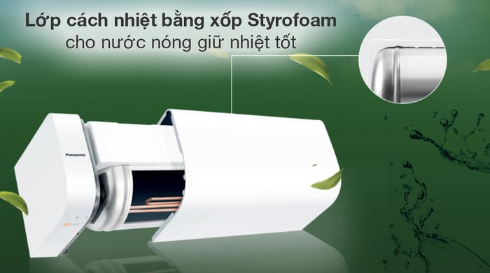 Máy nước nóng gián tiếp Panasonic 20 lít DH-20HBMVW - Khả năng tiết kiệm điện