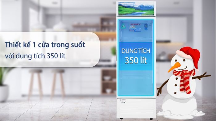 Tủ mát Sanaky 350 lít VH-3589K - Tổng quan thiết kế