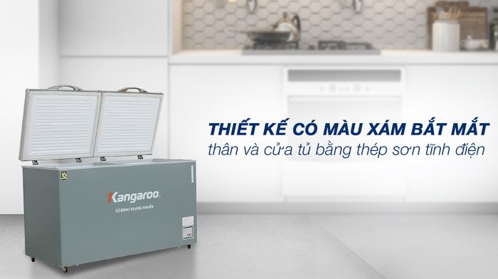Tủ đông Kangaroo 430 lít KGFZ490IG1 - Tổng quan thiết kế
