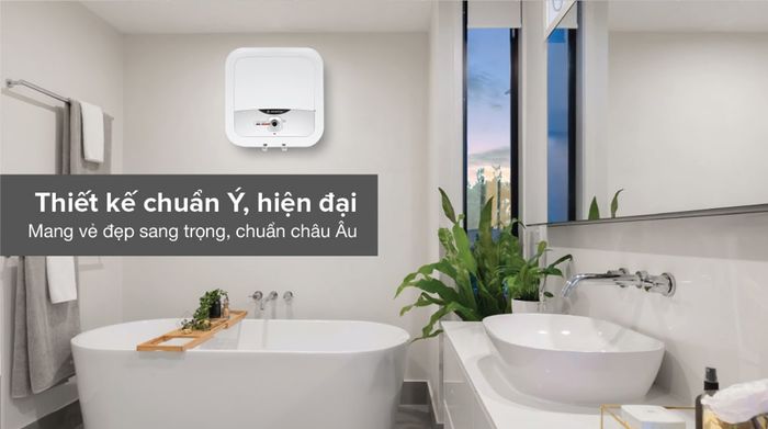 Máy nước nóng gián tiếp Ariston 30 lít 2500W AN2 30 RS 2.5 FE - Thiết kế hình vuông sang trọng