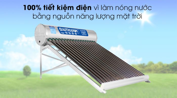 Máy nước nóng năng lượng mặt trời Đại Thành 180 lít Vigo 58-18 - Tiết kiệm điện