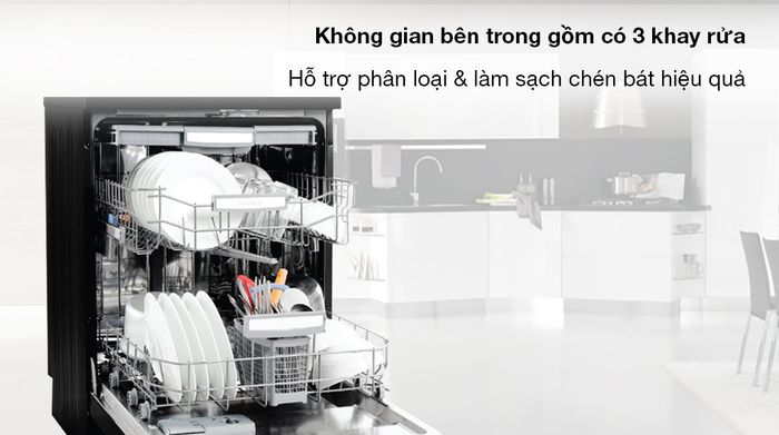 Máy rửa chén độc lập Hafele HDW-F605B (535.29.660) - Khay rửa