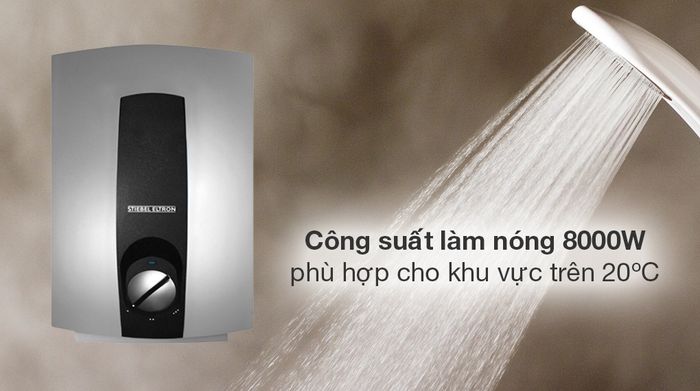 Máy nước nóng trực tiếp Stiebel Eltron 8000W DHC 8 EC - Đặc điểm làm nóng