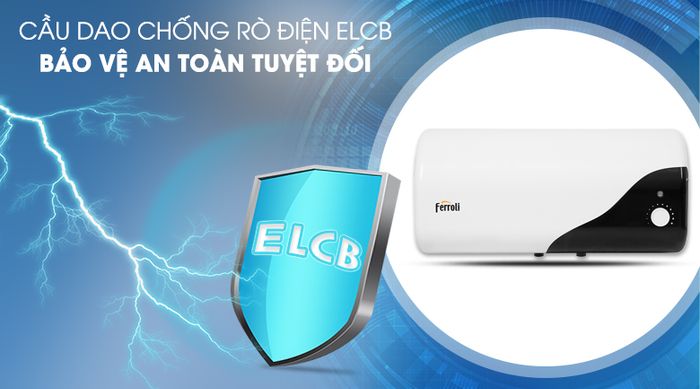 Bình nước nóng 20 lít Ferroli MIDO-DE 20L - Cầu dao