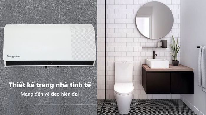 Máy nước nóng gián tiếp Kangaroo 30 lít 2500W KG79A3 - Thiết kế trang nhã