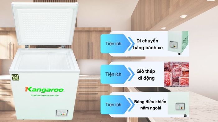 Tủ đông Kangaroo 90 lít KG090C1N - Tiện ích