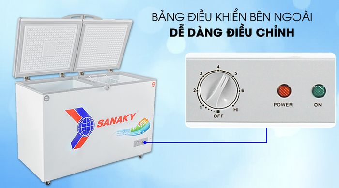 Nút điều chỉnh nhiệt độ - Tủ đông Sanaky VH-3699W1