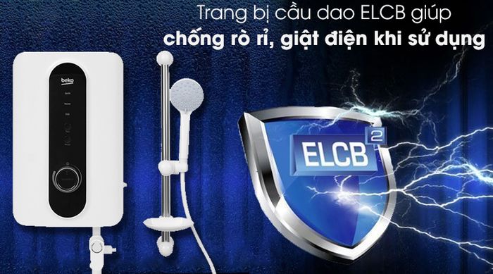 Máy nước nóng Beko BWI45S2D-213 4500W - Cầu dao ELCB