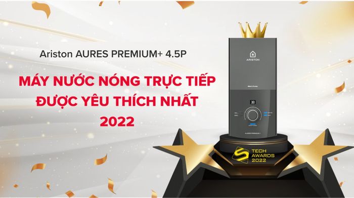  máy nước nóng trực tiếp Ariston 4500W AURES PREMIUM+ 4.5P - Sản phẩm được yêu thích nhất