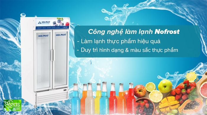 Tủ mát Hòa Phát Inverter 723 lít HSR D8723 - Công nghệ làm lạnh Nofrost làm lạnh thực phẩm hiệu quả